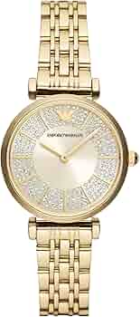 Amazon.com: Emporio Armani Women's Two-Hand Gold-Tone